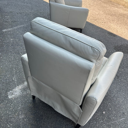 Gilman Creek Cream Leather Push Back Recliner