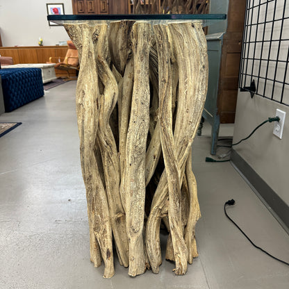 Solid Teak Driftwood Console Table