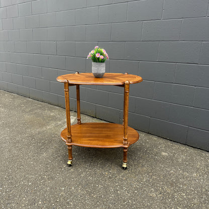 Antique Butler Bar Serving Cart