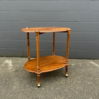 Antique Butler Bar Serving Cart