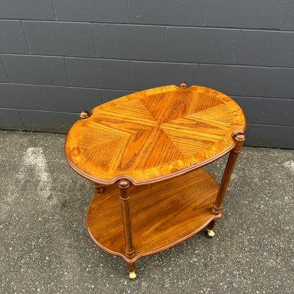 Antique Butler Bar Serving Cart