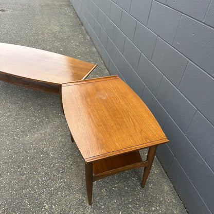Vintage 1960s Deilcraft Walnut Coffee & End Table