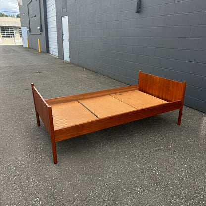 1960s Westnofa Norwegian Teak Twin Bed Frame