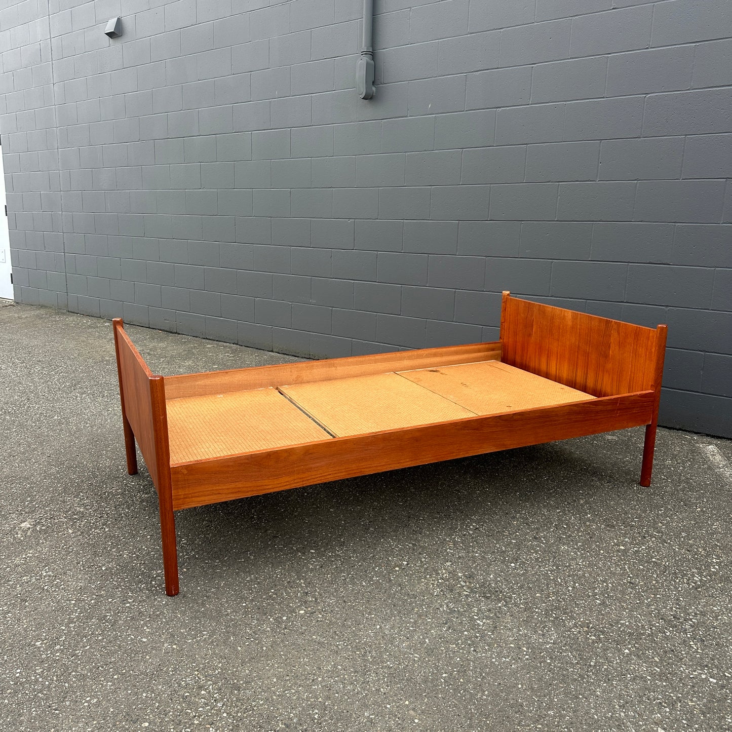 1960s Westnofa Norwegian Teak Twin Bed Frame