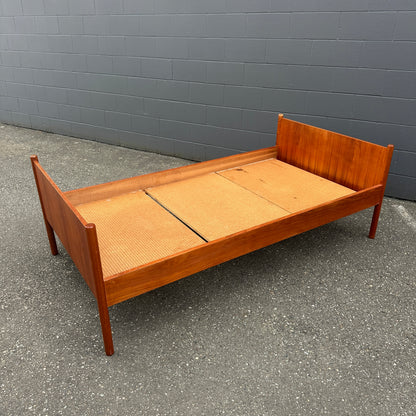 1960s Westnofa Norwegian Teak Twin Bed Frame