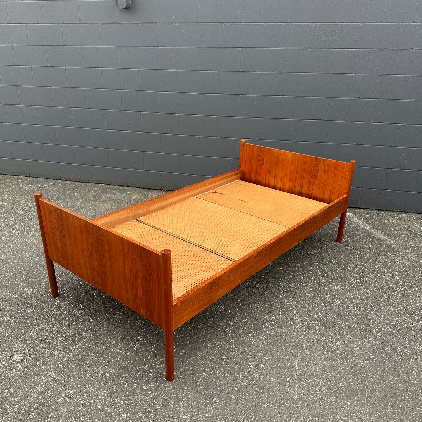 1960s Westnofa Norwegian Teak Twin Bed Frame