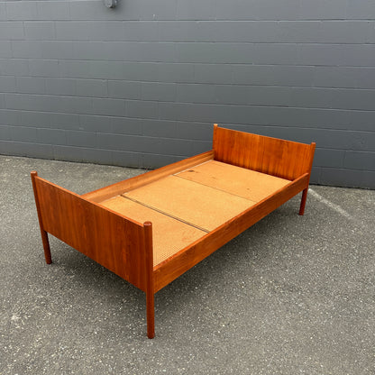 1960s Westnofa Norwegian Teak Twin Bed Frame