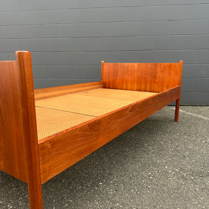 1960s Westnofa Norwegian Teak Twin Bed Frame