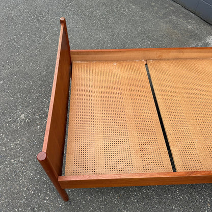 1960s Westnofa Norwegian Teak Twin Bed Frame