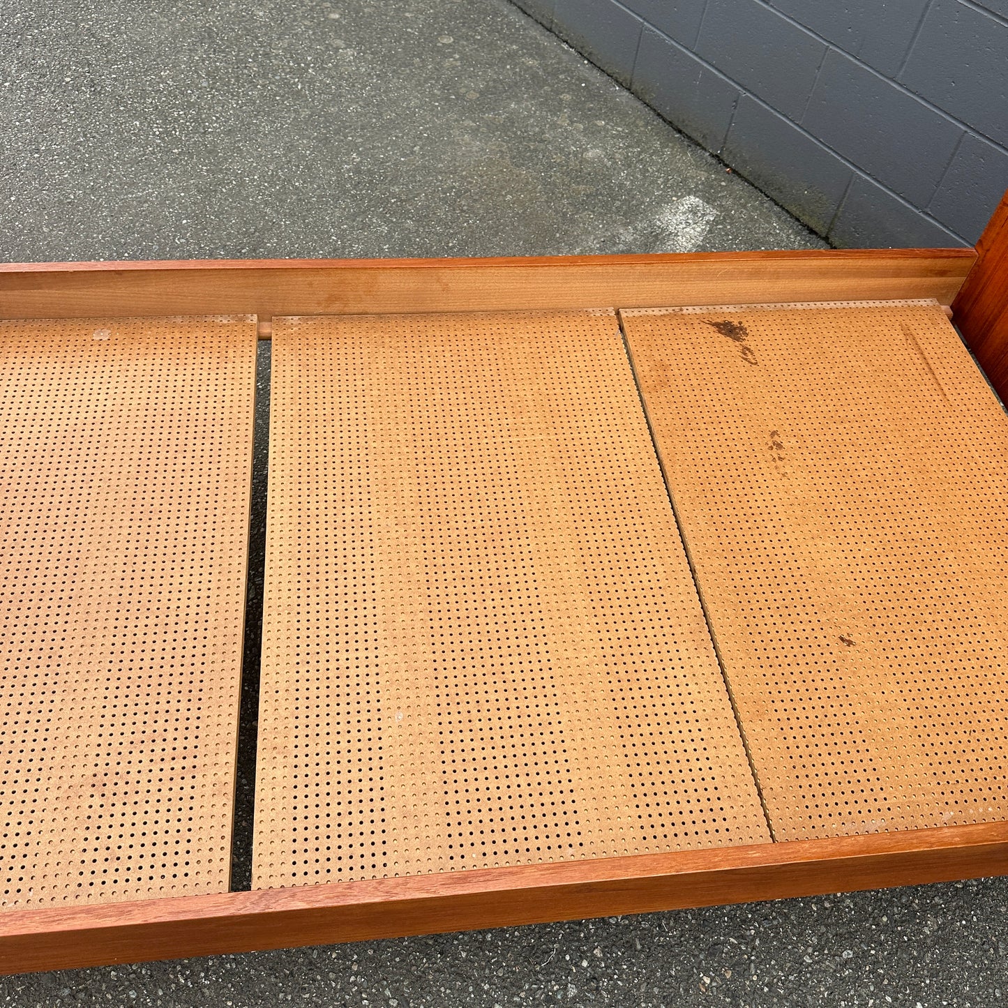 1960s Westnofa Norwegian Teak Twin Bed Frame