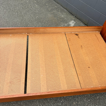 1960s Westnofa Norwegian Teak Twin Bed Frame