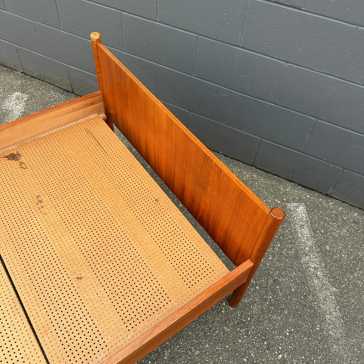 1960s Westnofa Norwegian Teak Twin Bed Frame