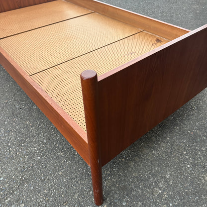 1960s Westnofa Norwegian Teak Twin Bed Frame