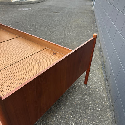 1960s Westnofa Norwegian Teak Twin Bed Frame