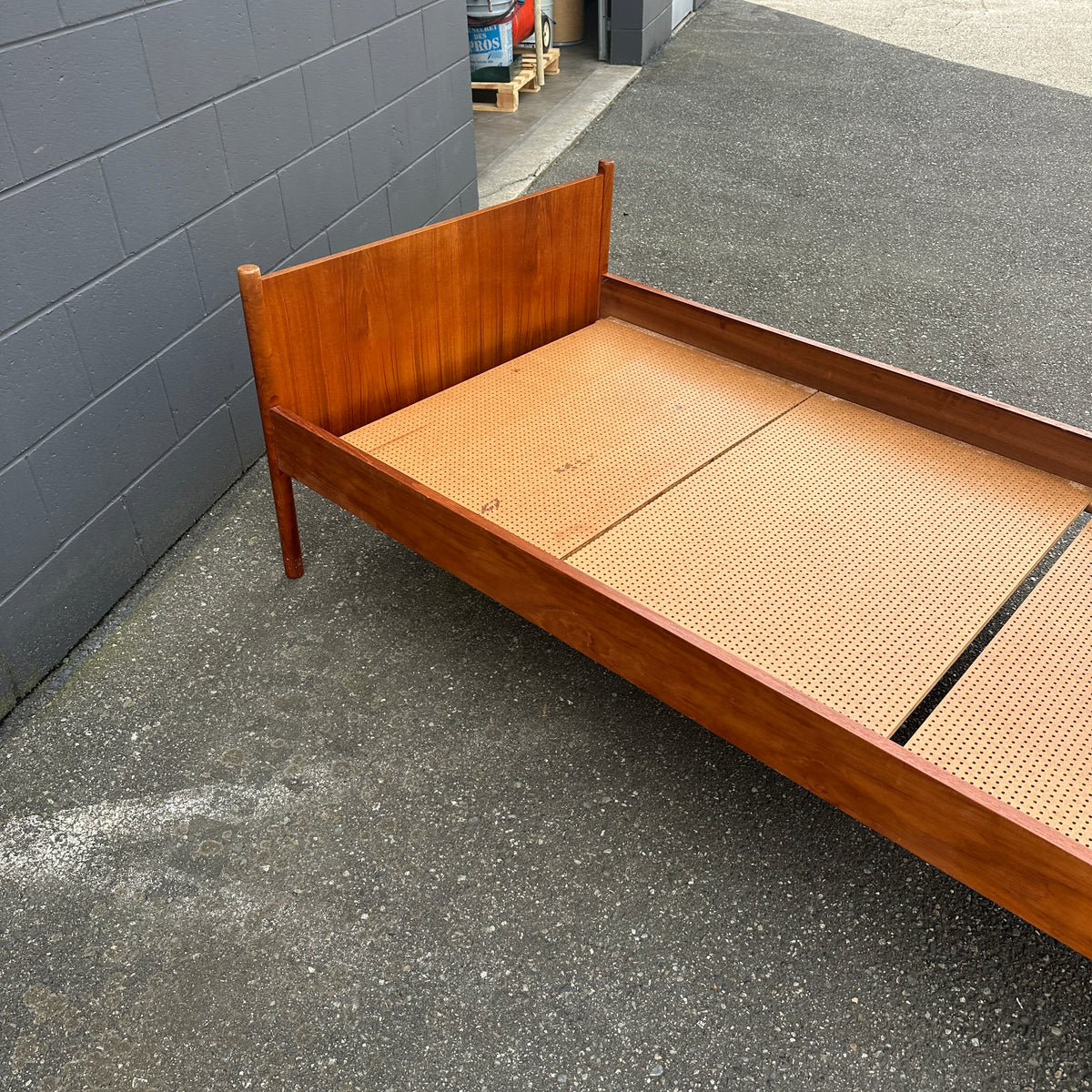1960s Westnofa Norwegian Teak Twin Bed Frame