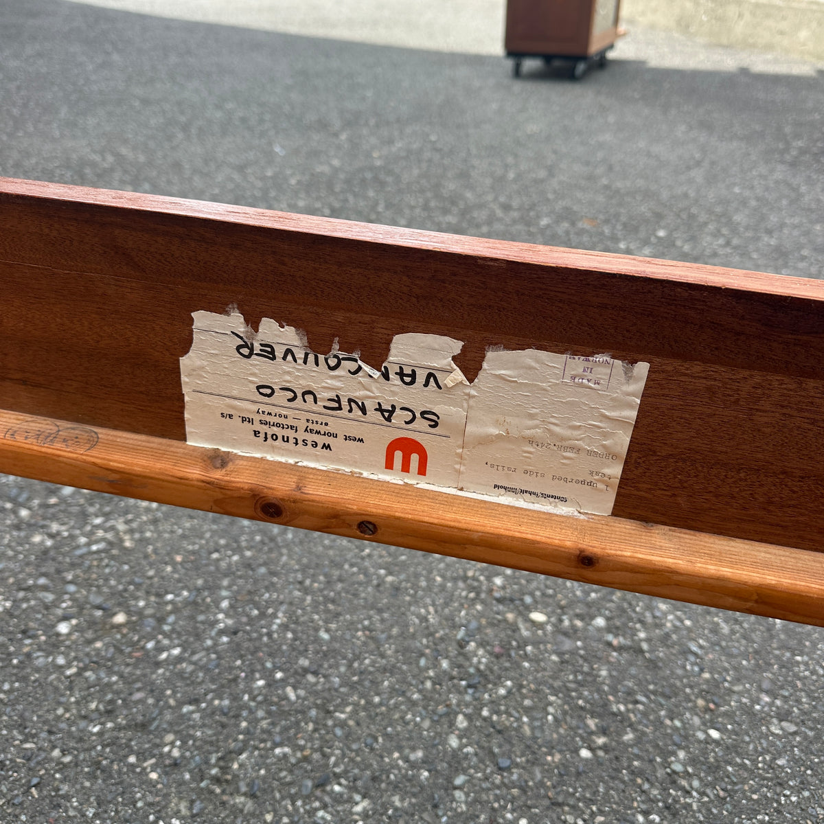 1960s Westnofa Norwegian Teak Twin Bed Frame