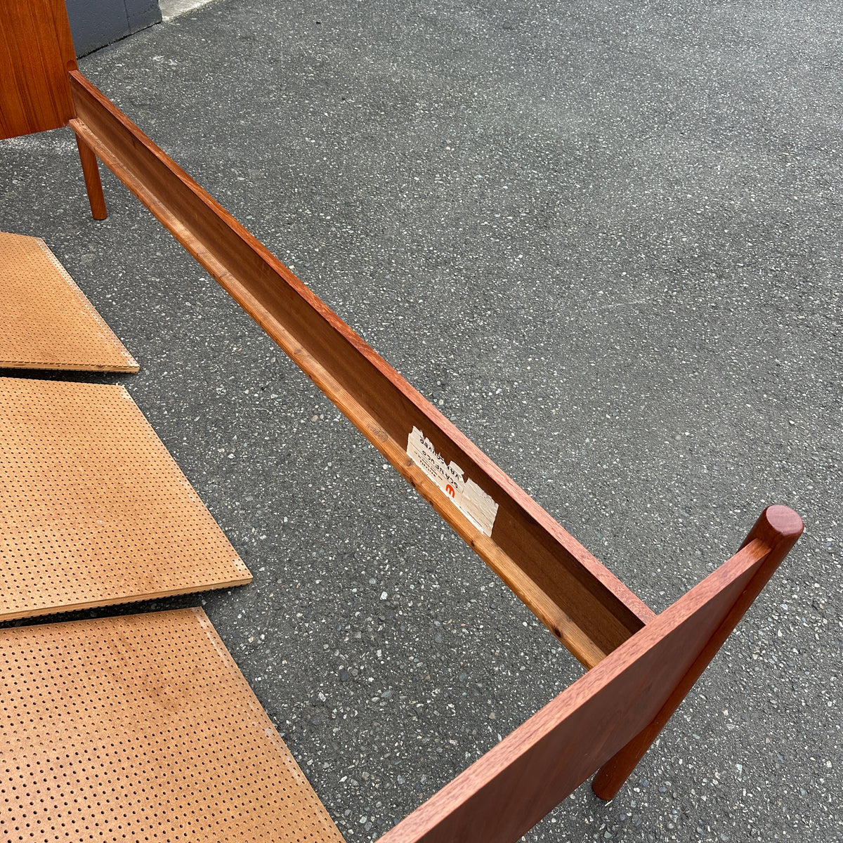 1960s Westnofa Norwegian Teak Twin Bed Frame