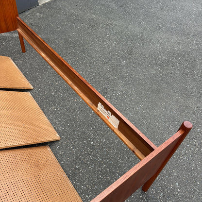 1960s Westnofa Norwegian Teak Twin Bed Frame