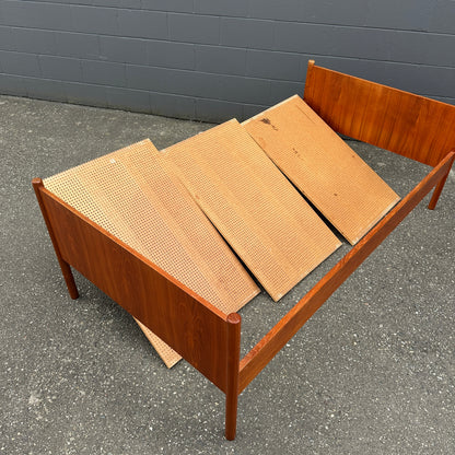 1960s Westnofa Norwegian Teak Twin Bed Frame