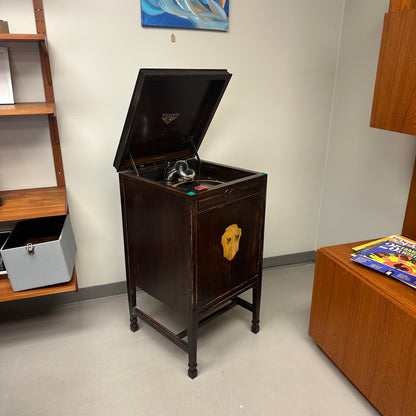1920s Antique Victor Mahogany Phonograph
