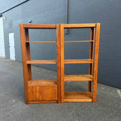 Vintage Oak Shelving Units from 1980s