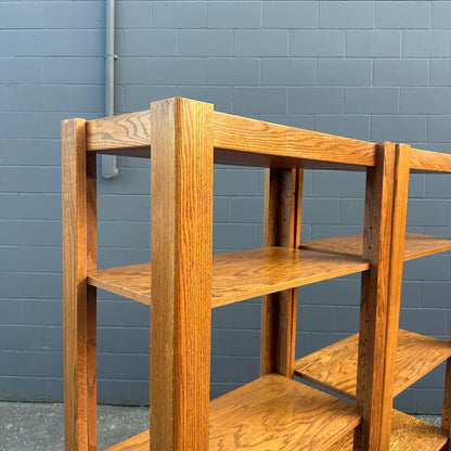 Vintage Oak Shelving Units from 1980s