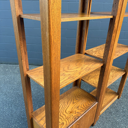 Vintage Oak Shelving Units from 1980s