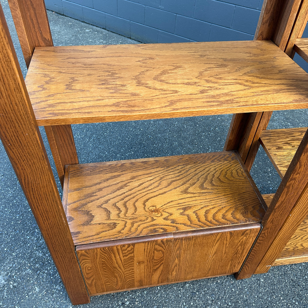 Vintage Oak Shelving Units from 1980s