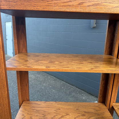 Vintage Oak Shelving Units from 1980s