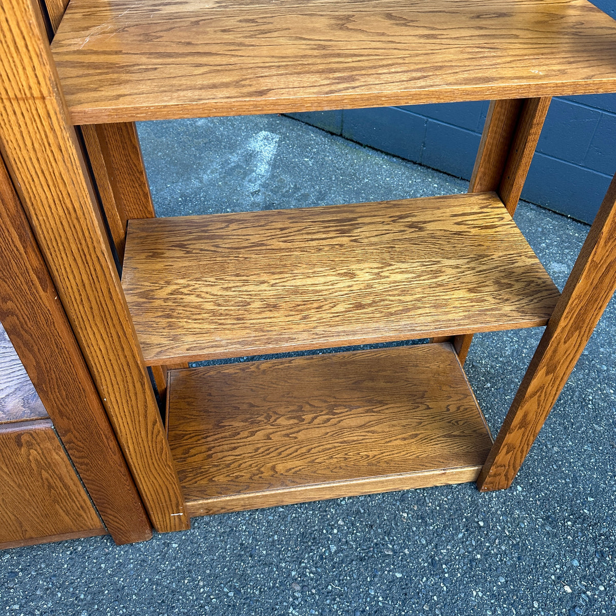 Vintage Oak Shelving Units from 1980s
