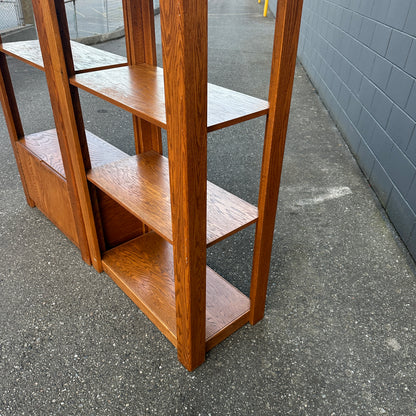 Vintage Oak Shelving Units from 1980s