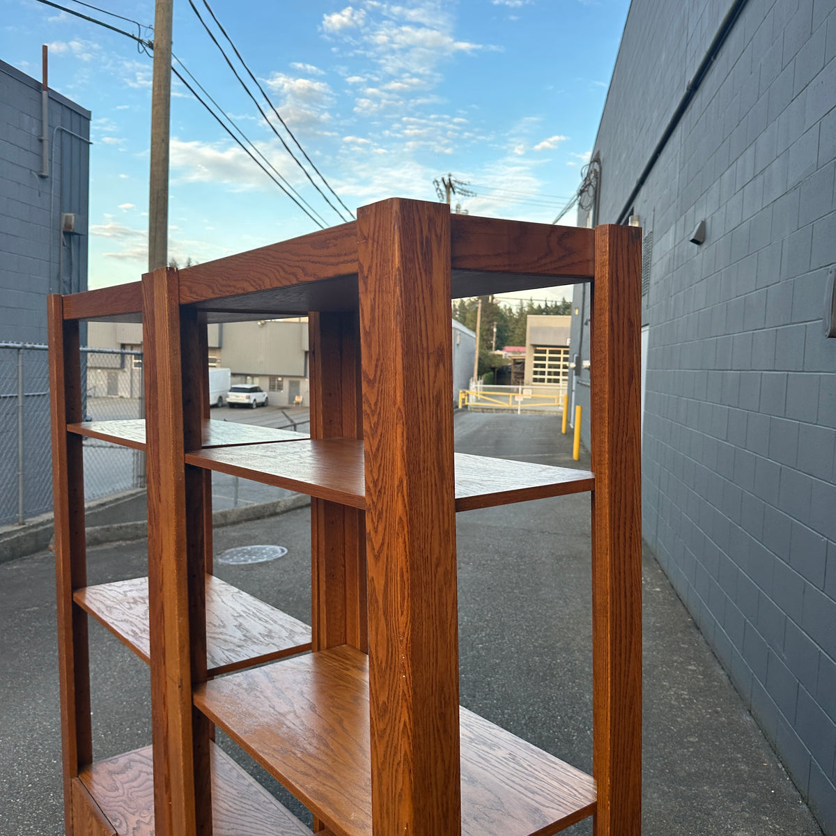 Vintage Oak Shelving Units from 1980s