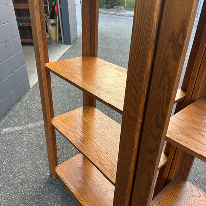 Vintage Oak Shelving Units from 1980s