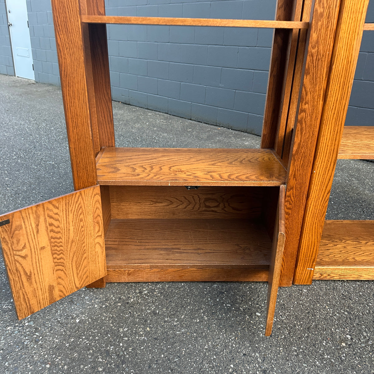 Vintage Oak Shelving Units from 1980s