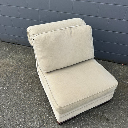 Cream Nailhead Accent Chairs (x2)