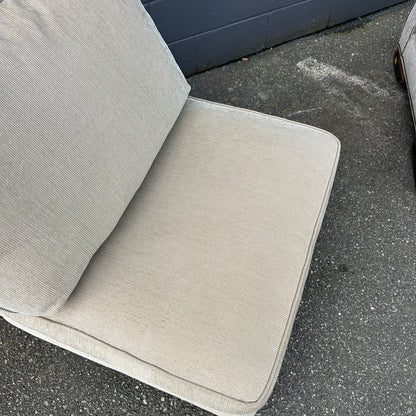 Cream Nailhead Accent Chairs (x2)