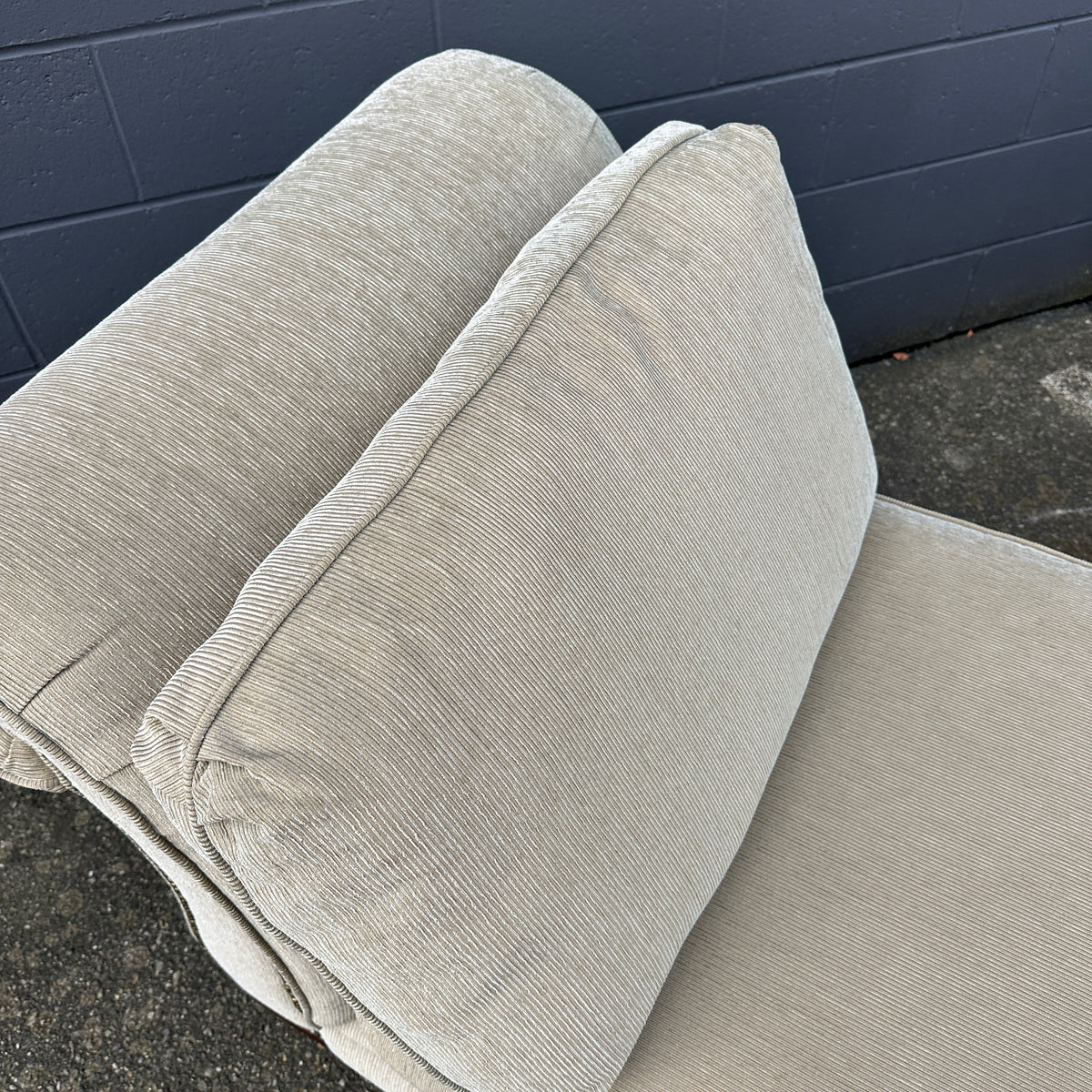 Cream Nailhead Accent Chairs (x2)