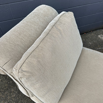 Cream Nailhead Accent Chairs (x2)