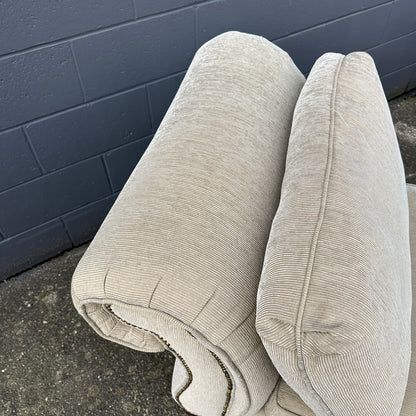 Cream Nailhead Accent Chairs (x2)