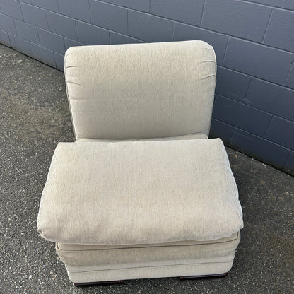 Cream Nailhead Accent Chairs (x2)