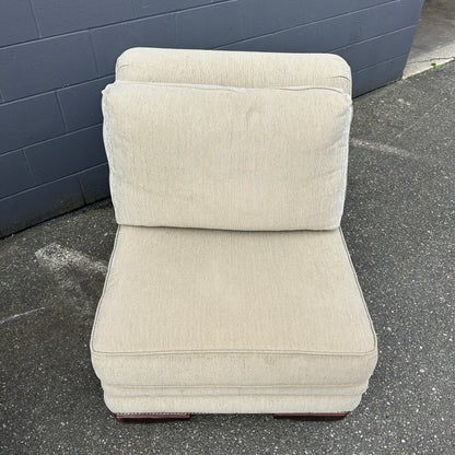 Cream Nailhead Accent Chairs (x2)