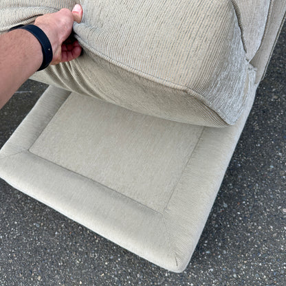 Cream Nailhead Accent Chairs (x2)