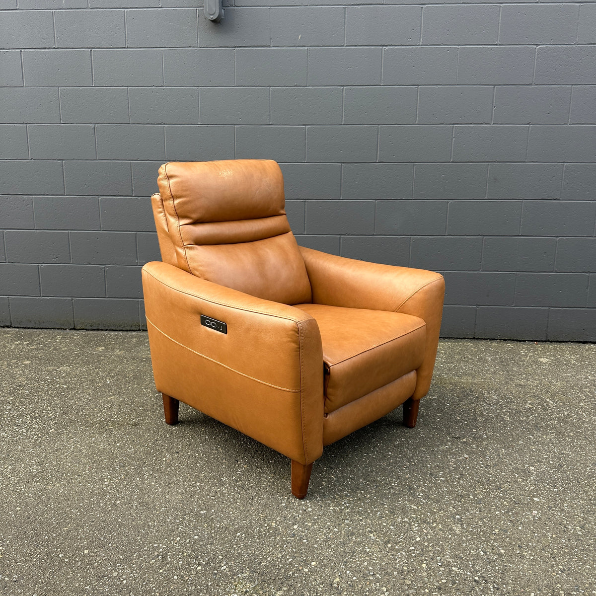 Aiden & Ivy Leather Power Recliner with Headrest