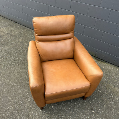 Aiden & Ivy Leather Power Recliner with Headrest