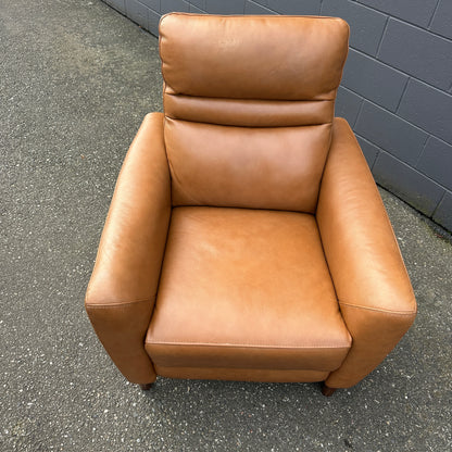 Aiden & Ivy Leather Power Recliner with Headrest