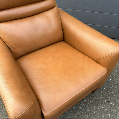 Aiden & Ivy Leather Power Recliner with Headrest