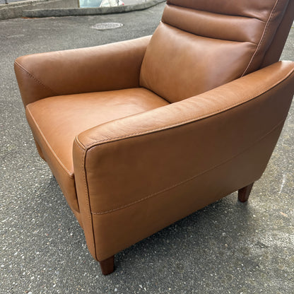 Aiden & Ivy Leather Power Recliner with Headrest