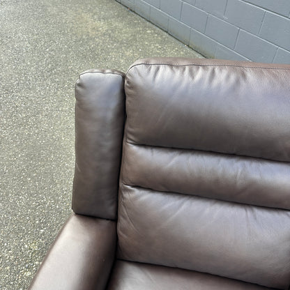 Brown Top Grain Leather Rocking Chair