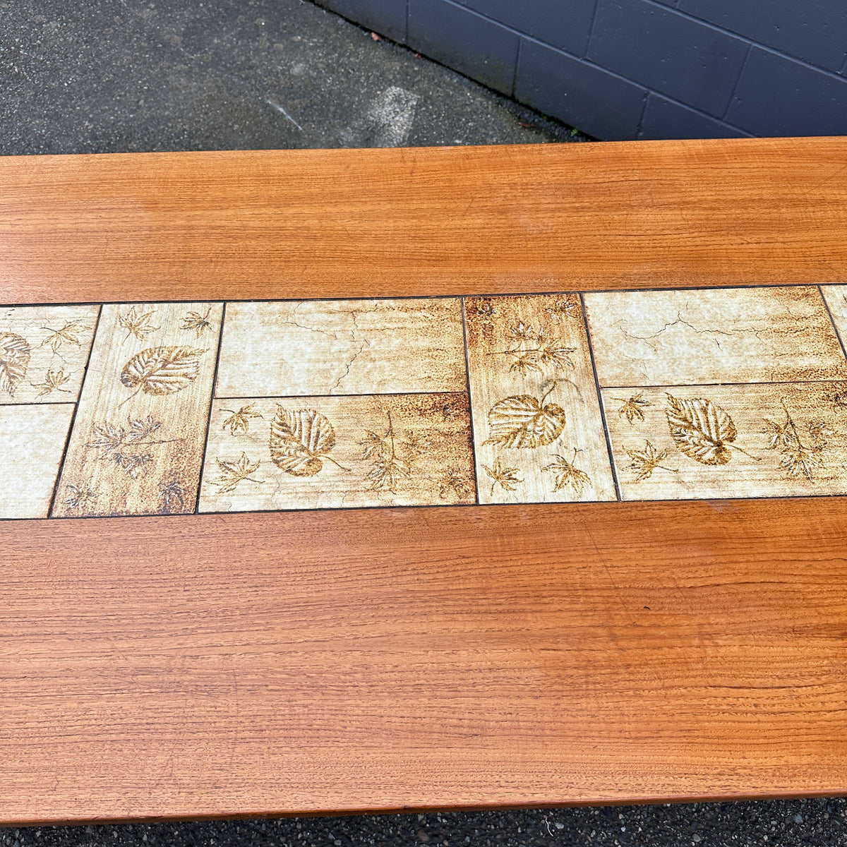 Rare MCM Danish Teak & Tile Dining Table – Poul H. Poulsen for Gangsø Møbler