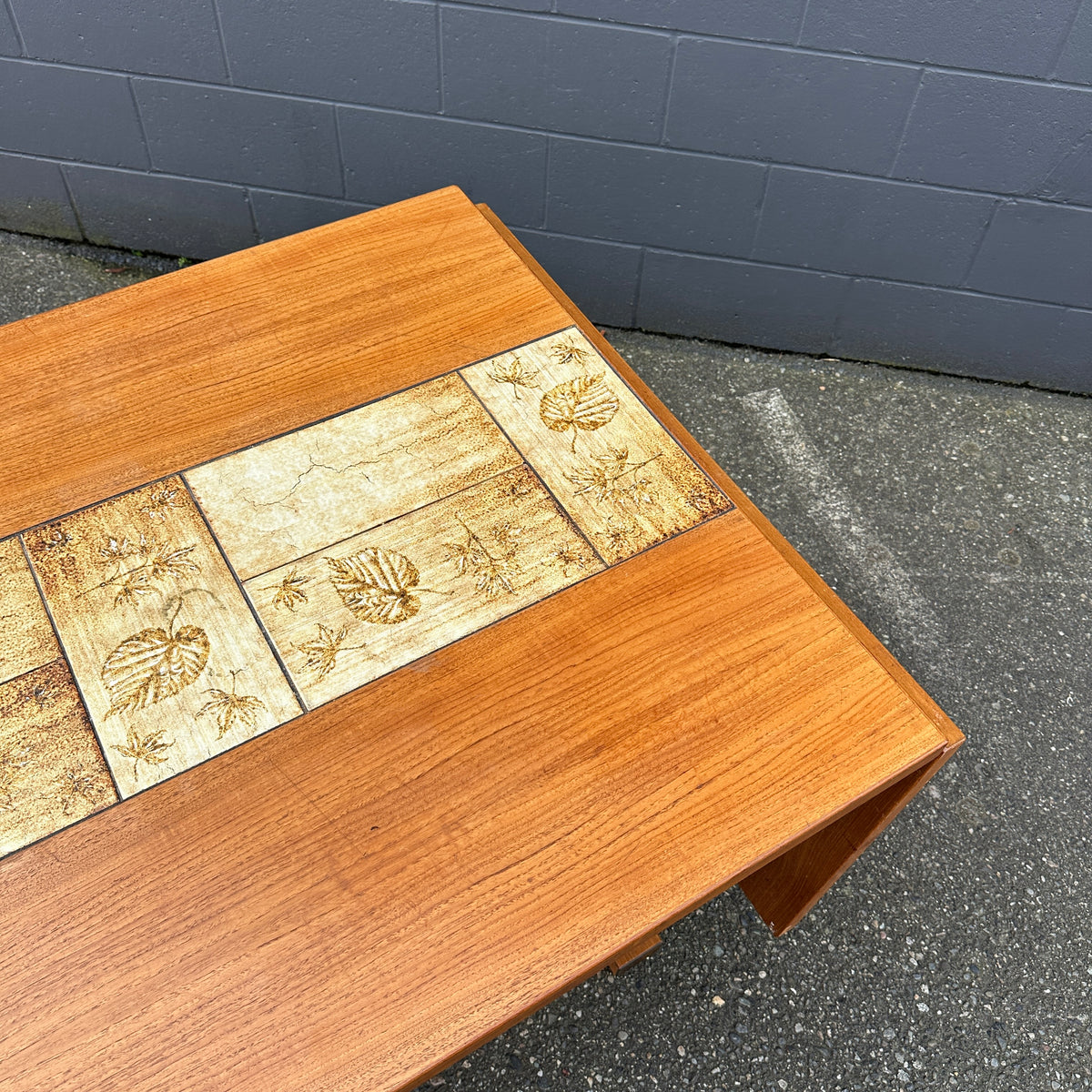 Rare MCM Danish Teak & Tile Dining Table – Poul H. Poulsen for Gangsø Møbler